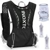 Sport Hydration Vest Running Backpack with 15oz 50oz Water Bladder Adjustable Strap Storage Bag for Trail Running Marathon Race Hikin