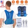 Sport Hydration Vest Running Backpack with 15oz 50oz Water Bladder Adjustable Strap Storage Bag for Trail Running Marathon Race Hikin