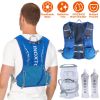 Sport Hydration Vest Running Backpack with 15oz 50oz Water Bladder Adjustable Strap Storage Bag for Trail Running Marathon Race Hikin