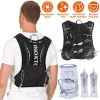 Sport Hydration Vest Running Backpack with 15oz 50oz Water Bladder Adjustable Strap Storage Bag for Trail Running Marathon Race Hikin